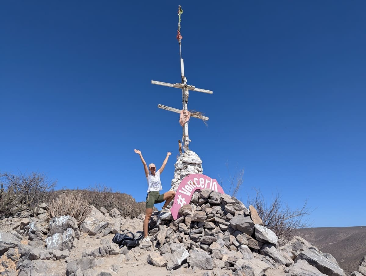 Gipfelkreuz des Cerro de La Calavera