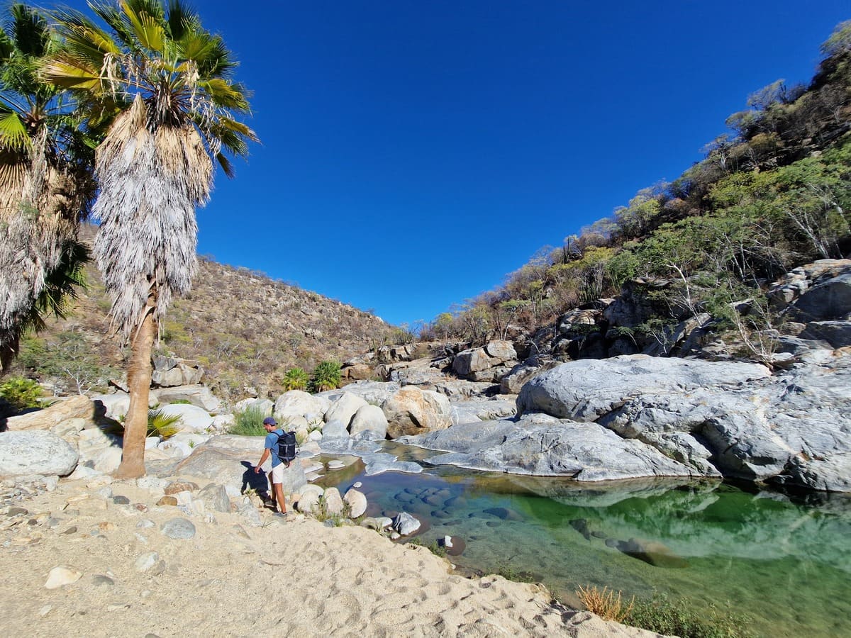 Wandern durch den Canon de la Zorra in Mexiko
