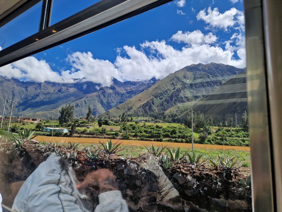 Aussicht Zugfahrt Peru