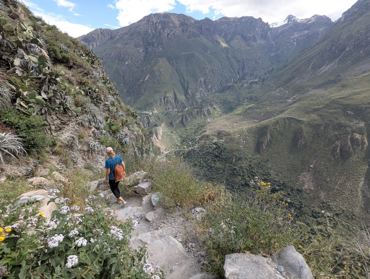 Bergab durch den Canyon