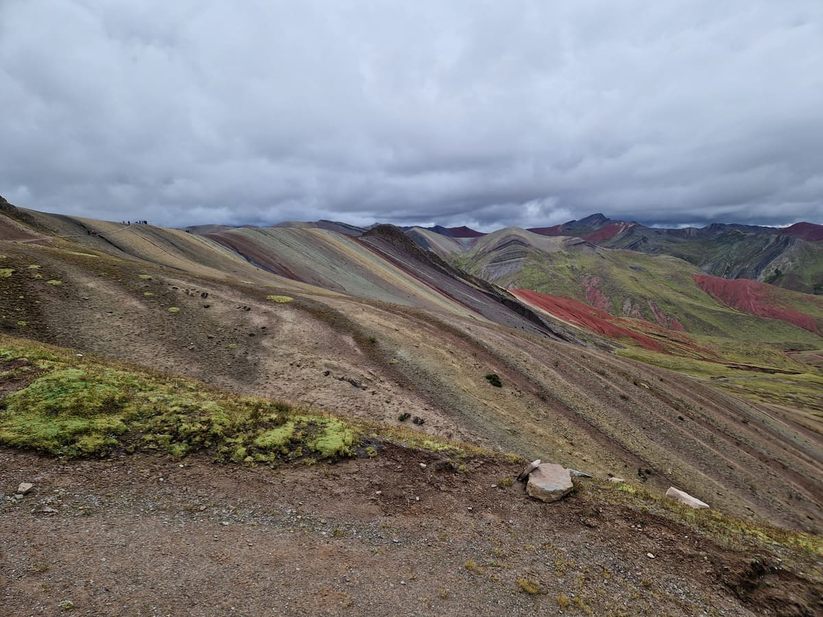 Farbige Berge Peru, der Palccoyo Mountain