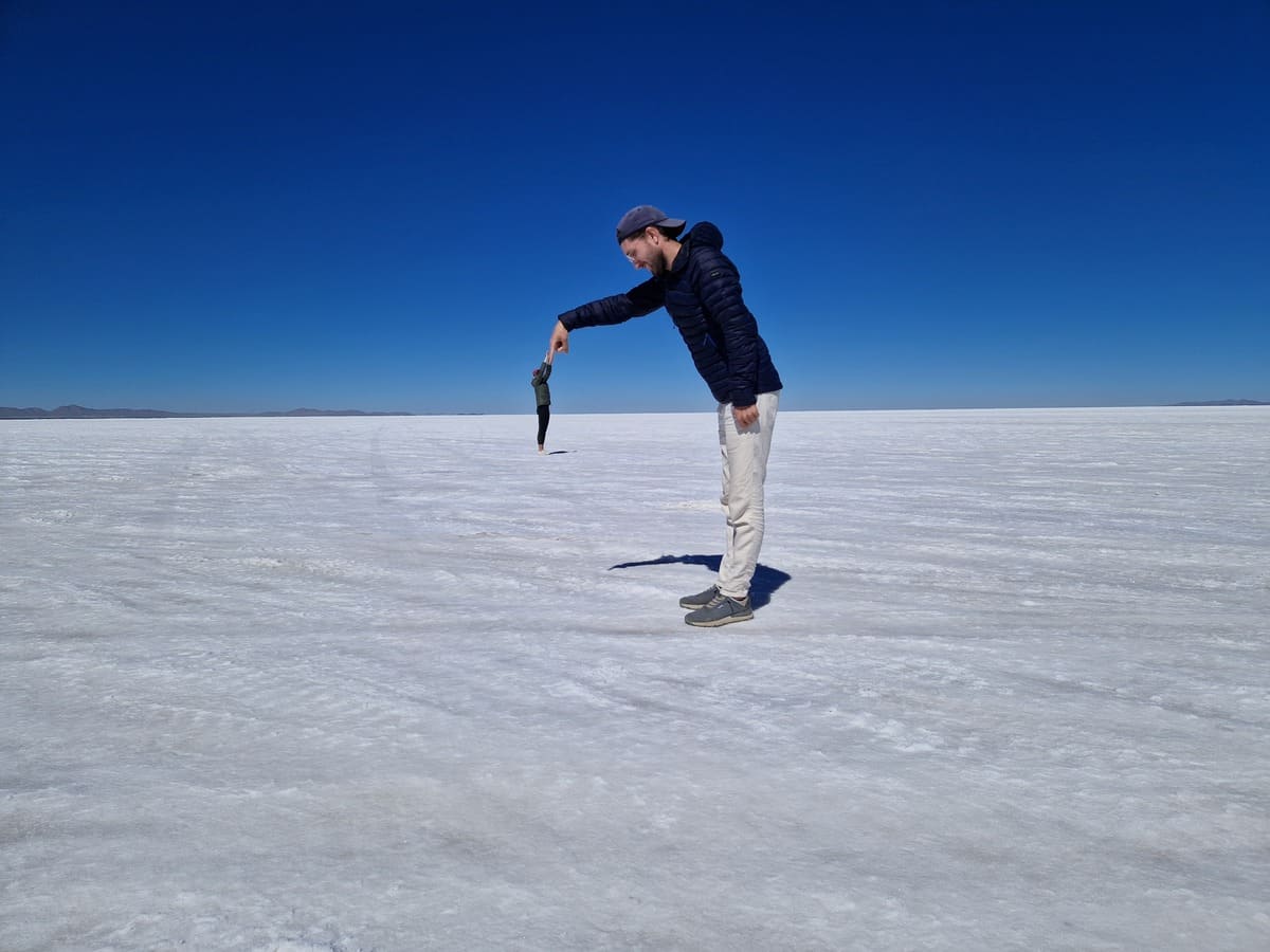 Salzwüste Salar de Uyuni in Bolivien