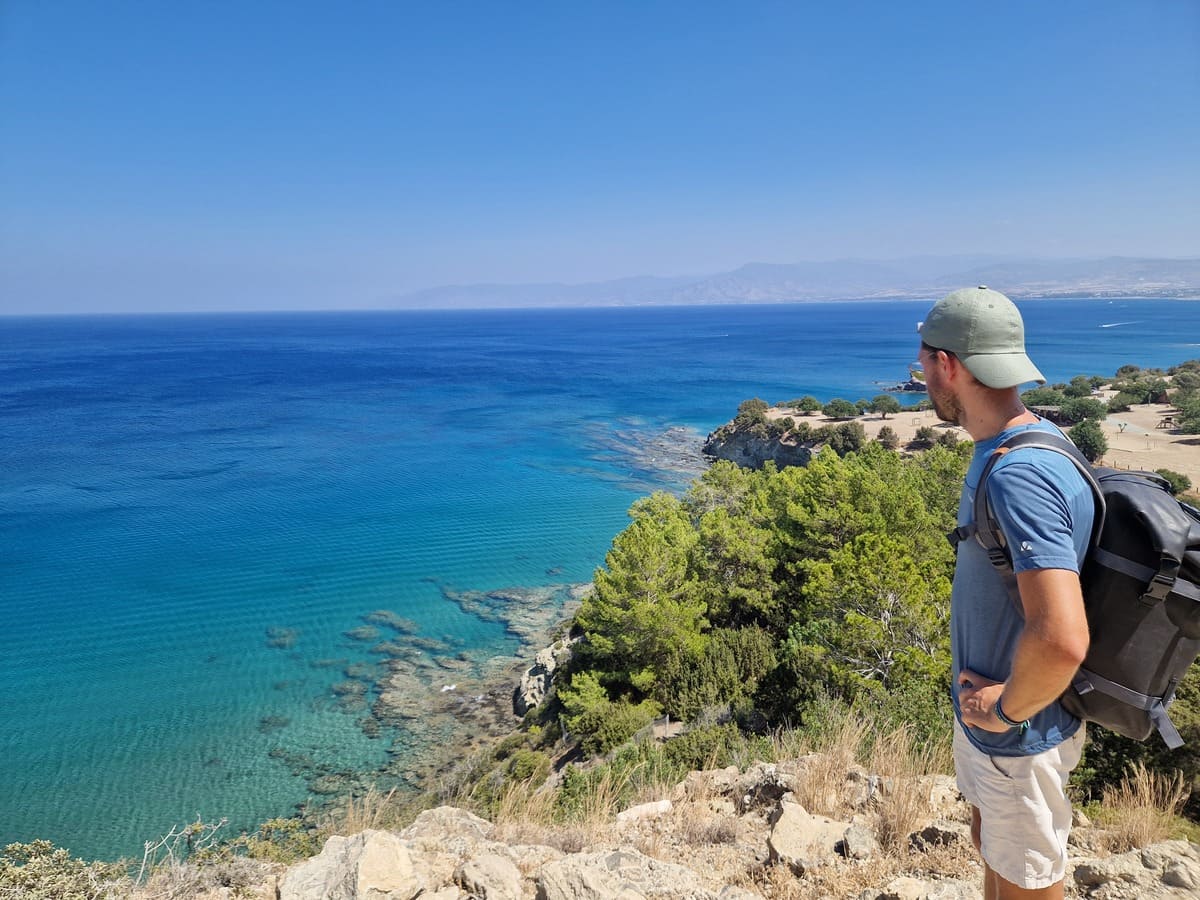 Aphrodite Trail mit Aussicht auf die Buchten von Paphos