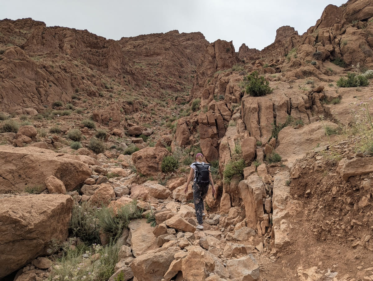 Wanderweg durch die Todra Schlucht