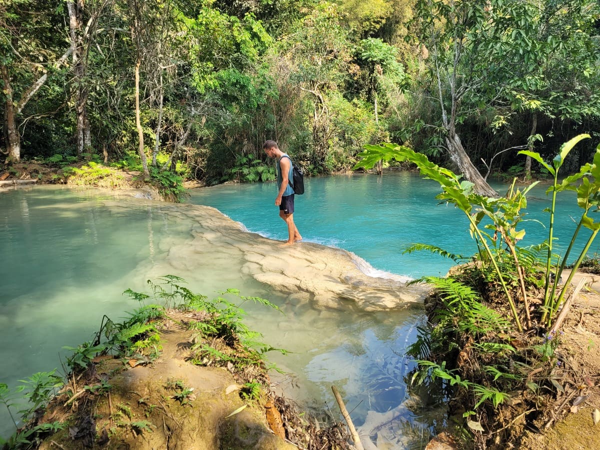 Natürliche Pools am Kuang Si