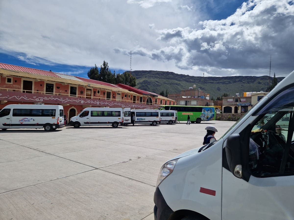 Anreise nach Cabanaconde mit dem Collectivo Anreise nach Cabanaconde mit dem Collectivo