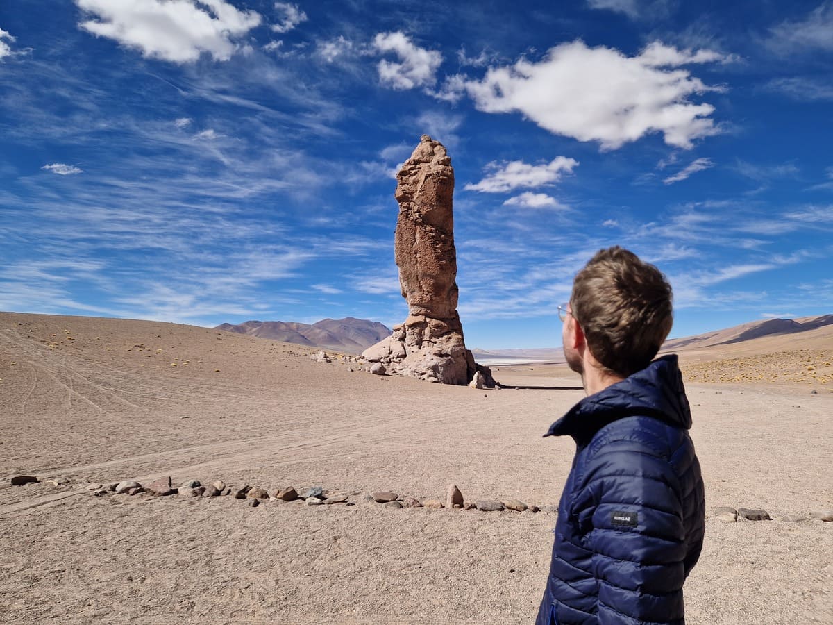 Indianerfels der Atacama Wüste Monjes de la Pacana