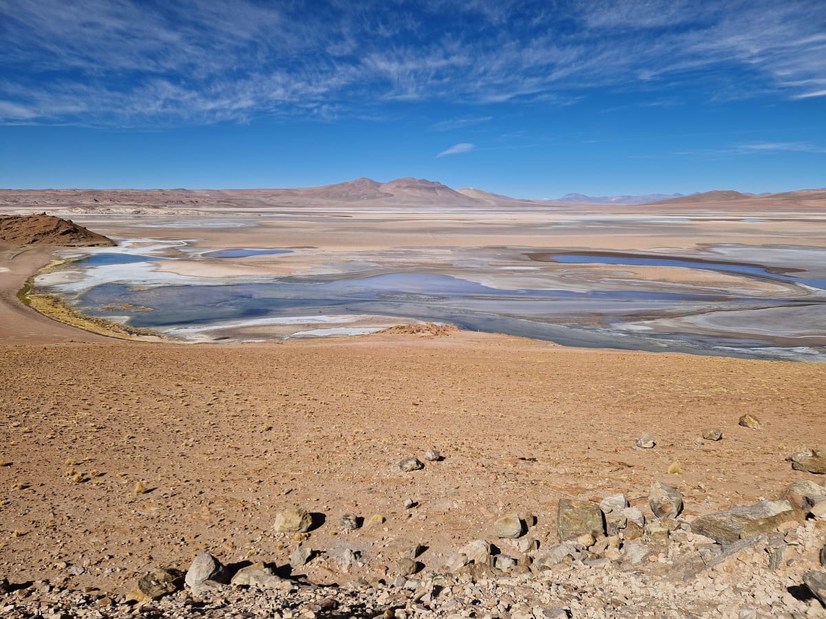 Salzsee Salar de Atacama in Chile