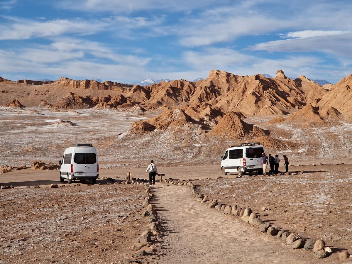 Tour durch die Mondlanschaft in Chile