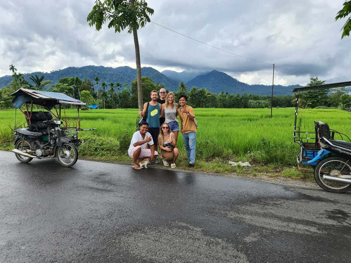 Tour durch die Reisfelder