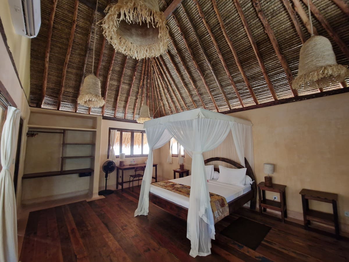Unser Zimmer der Unterkunft Gili Asahan Eco Lodge & Restaurant