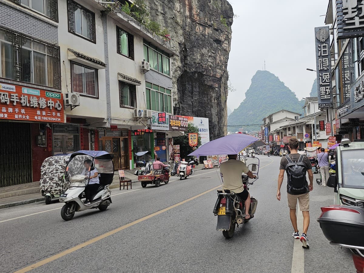 So sieht es in Yangshuo aus So sieht es in Yangshuo aus